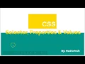 Selector Properties and Values CSS Basics