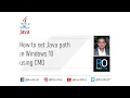 How to set Java path in Windows 10 using CMD command prompt