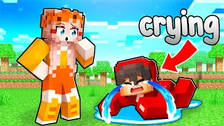 cash is crying in minecraft 