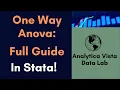 64 One-Way ANOVA in Stata Full Step-By-Step Guide