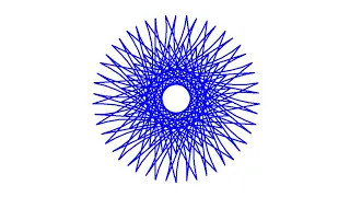 Simple Python Turtle Graphic and Code - E-Spirograph 8