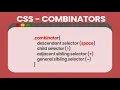 CSS Combinators Explained Child Sibling Descendant Selectors Lesson 19