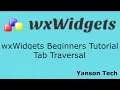 wxWidgets Beginners Tutorial - Tab Traversal