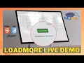 How to add Load More button in your webpage by using HTML PHP Create Load more button live demo