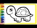 BABY TURTLE Drawing and Coloring pages for kids toddlers Learn colors Whoopee Playhouse