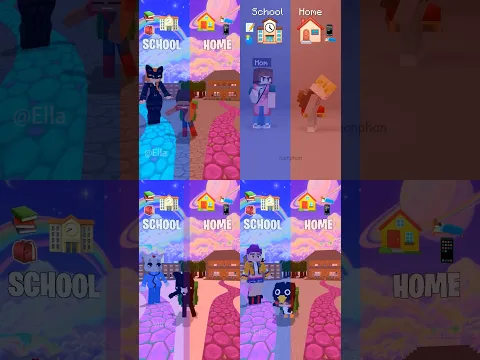 At Home or go to School😂Complete Challenge (Minecraft Marvel) #minecraft #memes #spiderman