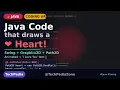 I made Java draw a Heart with I Love You Java Swing Animation