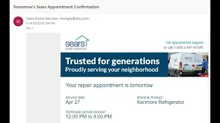 Make An Appointment With Sears Home Repair and No One Shows Up April 27 2019