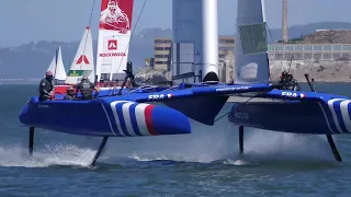 Sailing World on Water Mar 22.22 EXCLUSIVE FOOTAGE SailGP Practice Day 1, CHARAL, JJ Giltinan