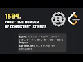Leetcode 1684 Count the Number of Consistent Strings