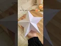DIY 3D Paper Star Super Easy Aesthetic