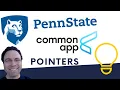 Penn State Common App Pointers