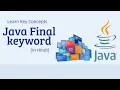 Java Final Keyword Explained in Hindi When How to Use final in Java Java Final Keyword