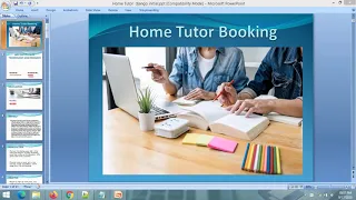 PPT - Home Tutor Booking Project PPT Django Project PPT