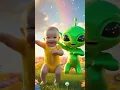 Cute baby and alien dance#dametucosita#aivideogenerator