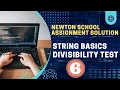 Newton school Divisibility Test string interview questions in java Java top String questions