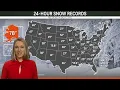 WeatherWhys Each State s 24-Hour Snowfall Records - 2 Are NEW