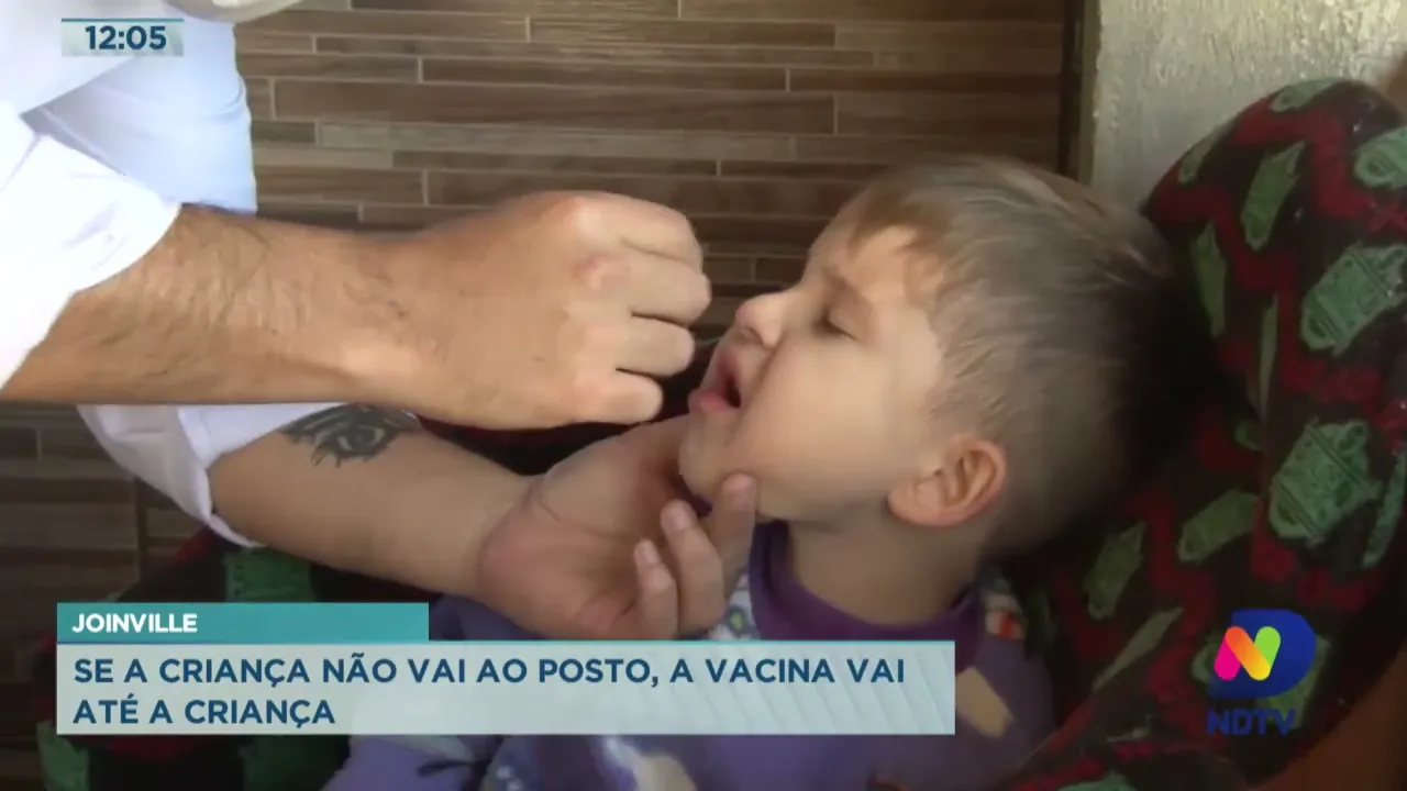 Joinville: se a criança não vai ao posto, a vacina vai até a criança