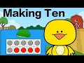Making 10 With Ten Frame Puzzle On the Farm Math Brain Break
