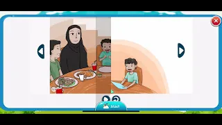 قصة هيا نأكل وحدة العالم من حولي الروضة الافتراضية 