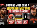 Browns Just SENT A SHOCKING MESSAGE to Shedeur Sanders After New Depth Chart