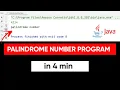 PALINDROME NUMBER program in JAVA Kailash Namata