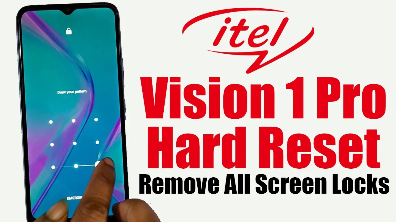 Itel Vision 1 Pro (L6502) Hard reset | All Itel Mobile remove screen lock method without Computer