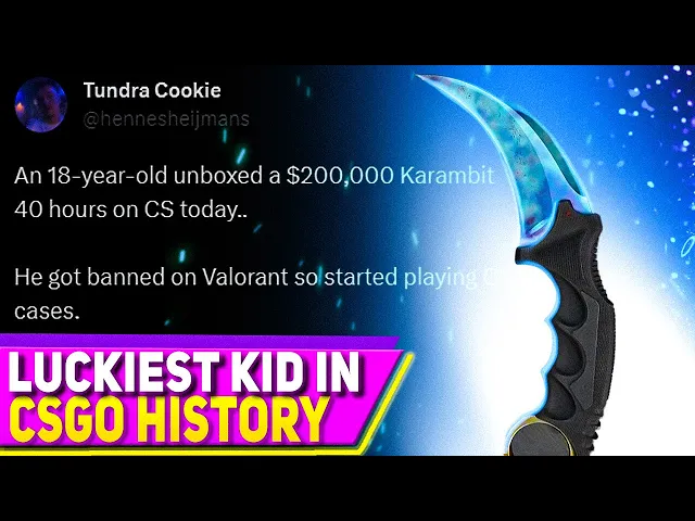First Time CS Player Unboxes 0,000 Knife