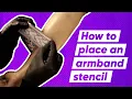 How to make Armband Tattoo Stencil - Learn to make and place armband stencil perfectly