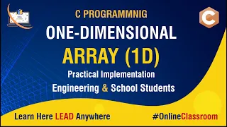 Array in c programming one-dimensional array 1D Array in c Online TechTorials