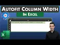 Excel Tips - Autofit Column Width to Cell Contents