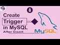 Create a trigger in MySQL After Insert