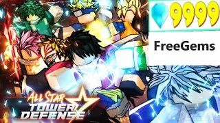ALL 4 SECRET CODES All Star Tower Defense Roblox