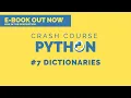 Python 3 Crash course python 2020 Dictionaries