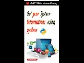 Get Your System Information Using Python CMD Get All Information About Your PC NETVN python