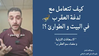 كيف تتعامل مع لدغة العقرب في البيت و الطوارئ في دقيقة مع د عبدالله شامل  كيف تتعامل مع لدغة العقرب في البيت و الطوارئ في دقيقة مع د عبدالله شامل