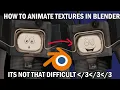 How To Animate Textures in Blender In Just Over 1 Minute