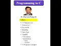 Tokens in C Data Type Variable Declaration Initialization Lecture 2 Programming in C