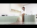 Delxo Aluminum 3 Step Stool Lightweight Woodgrain Folding Step ladders Home and Kitchen Step Ladder