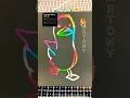 Walking Duck Gif easy with magic rainbow scratch paper