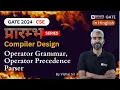 GATE 2024 CSE Compiler Design Operator Grammar Operator Precedence Parser BYJU S GATE