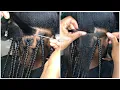 Only 2hrs Fast knotless box braids technique Skip feeding in hair Box braids for beginners