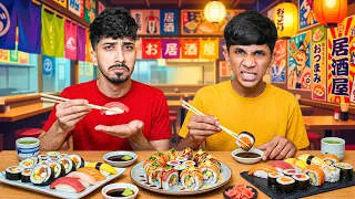 مودي قرر يجرب أكل بحري لاول مرة ! سوشي 😂🔥