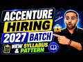 Accenture Hiring Updated Pattern Accenture New Syllabus MCA