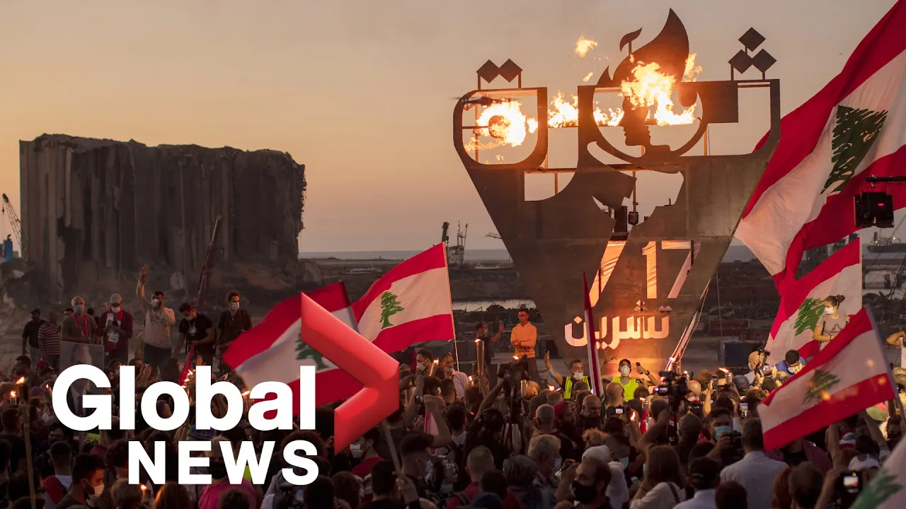 Lebanon's protest flame still flickers on anniversary of "revolution"