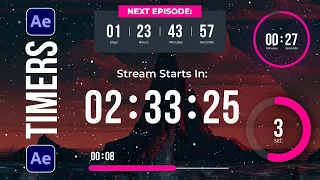 Create Beautiful Countdown Timer Motion Graphics After Effects Tutorial
