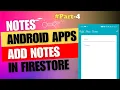 Save Notes Data insert in Firestore by Android Studio Notes Apps Part 4