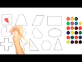 Shapes Coloring Page for Kids Learning Math Easily
