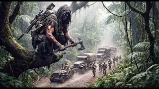 超燃電影：日軍敢闖獵人營地，叢林瞬間變屠宰場，獵人設下致命陷阱全殲敵軍！