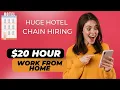 20 Hour Work From Home As A Reservation Agent At HUGE HOTEL Chain US Only No Degree Needed